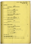 Moe Howard's 25pp. Script Dated May 1950 for The Stooges Film ''Don't Throw That Knife'', Working Title ''Noncensus Takers'' -- With Extra Page of Script Revisions & Call Sheet -- Very Good Plus